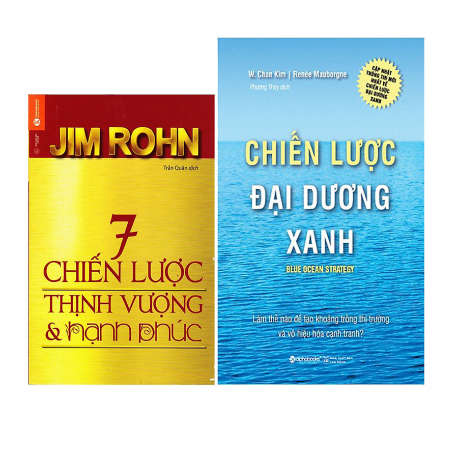 Combo Chiến Lược Đại Dương Xanh + 7 Chiến Lược Thịnh Vượng Và Hạnh Phúc