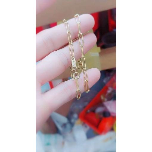 Lắc Tay Nữ Xích Nhỏ 4MM Trơn Titanium Cao Cấp- Dùng lâu dài tắm rửa thoải mái không phai