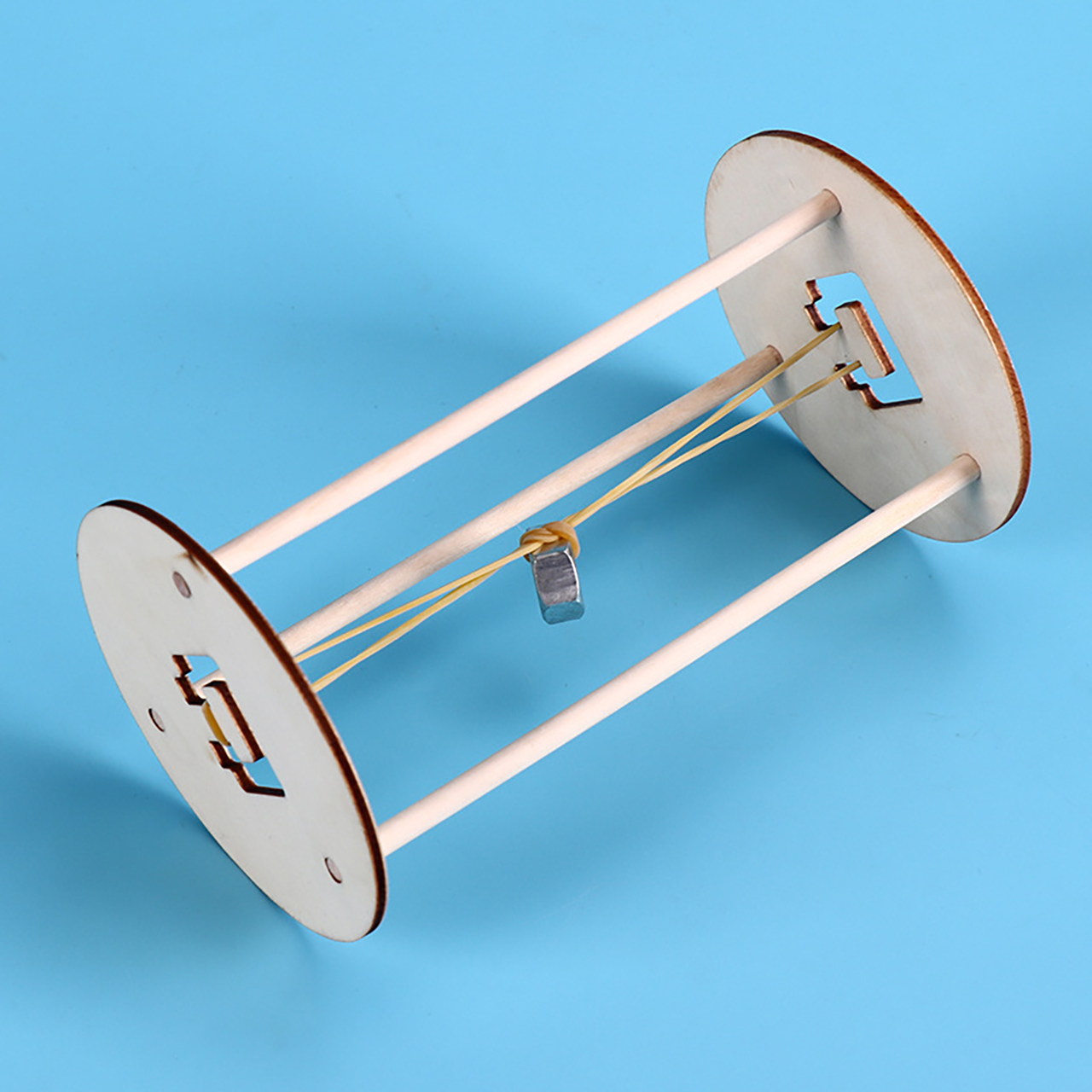 Đồ chơi trẻ em S30 thông minh sáng tạo STEM mô hình lắp ráp con lăn hooke, bánh lăn ma thuật bằng gỗ