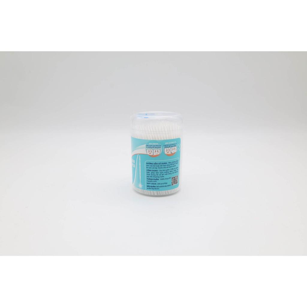 [Lố 12 hộp] Tăm nhựa hộp phẳng YUMY size S [TN11-121] hộp 300 chiếc