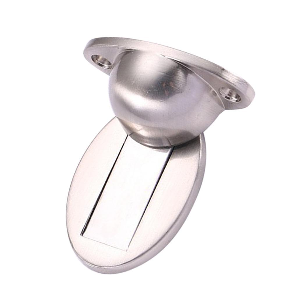 Alloy Magnetic Doorstop Door Stopper Door Catcher Holder Safety Close Silver