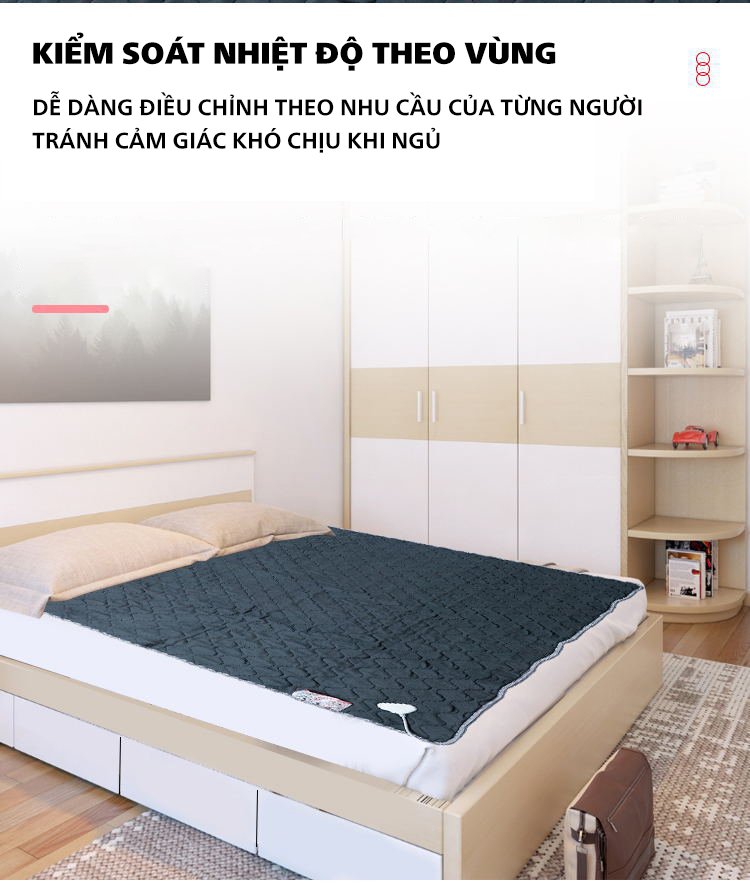 CHĂN ĐIỆN SƯỞI ẤM Chất Liệu Nỉ Cao Cấp 3 Size Lớn