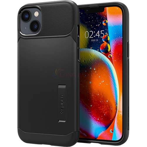Ốp lưng chống sốc tích hợp chân đế Spigen Slim Armor iP 14 Pro Max/14 Pro/14 Plus/14 - Hàng chính hãng