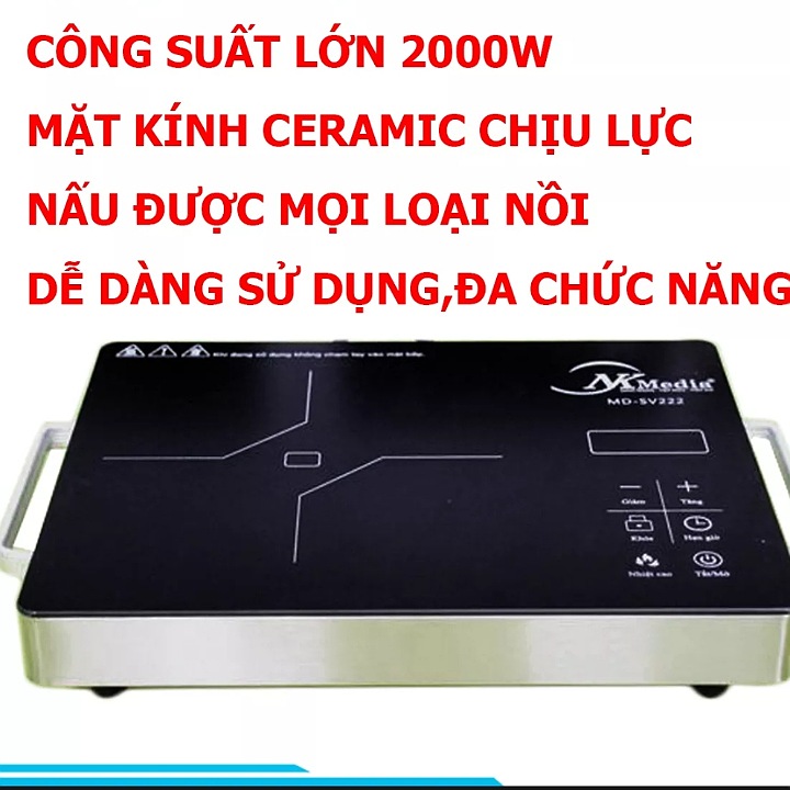 Bếp hồng ngoại Fujika FJ-SV211 2000W không kén nồi chảo hàng chính hãng