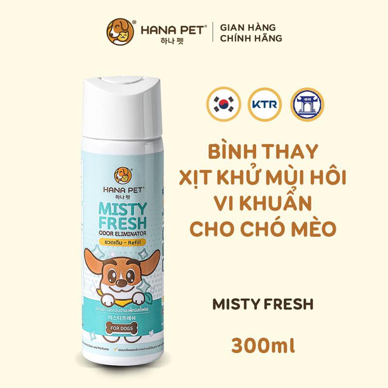 Lõi thay bình xịt khử mùi đa năng và hỗ trợ ngăn ngừa vi khuẩn Misty Fresh cho thú cưng