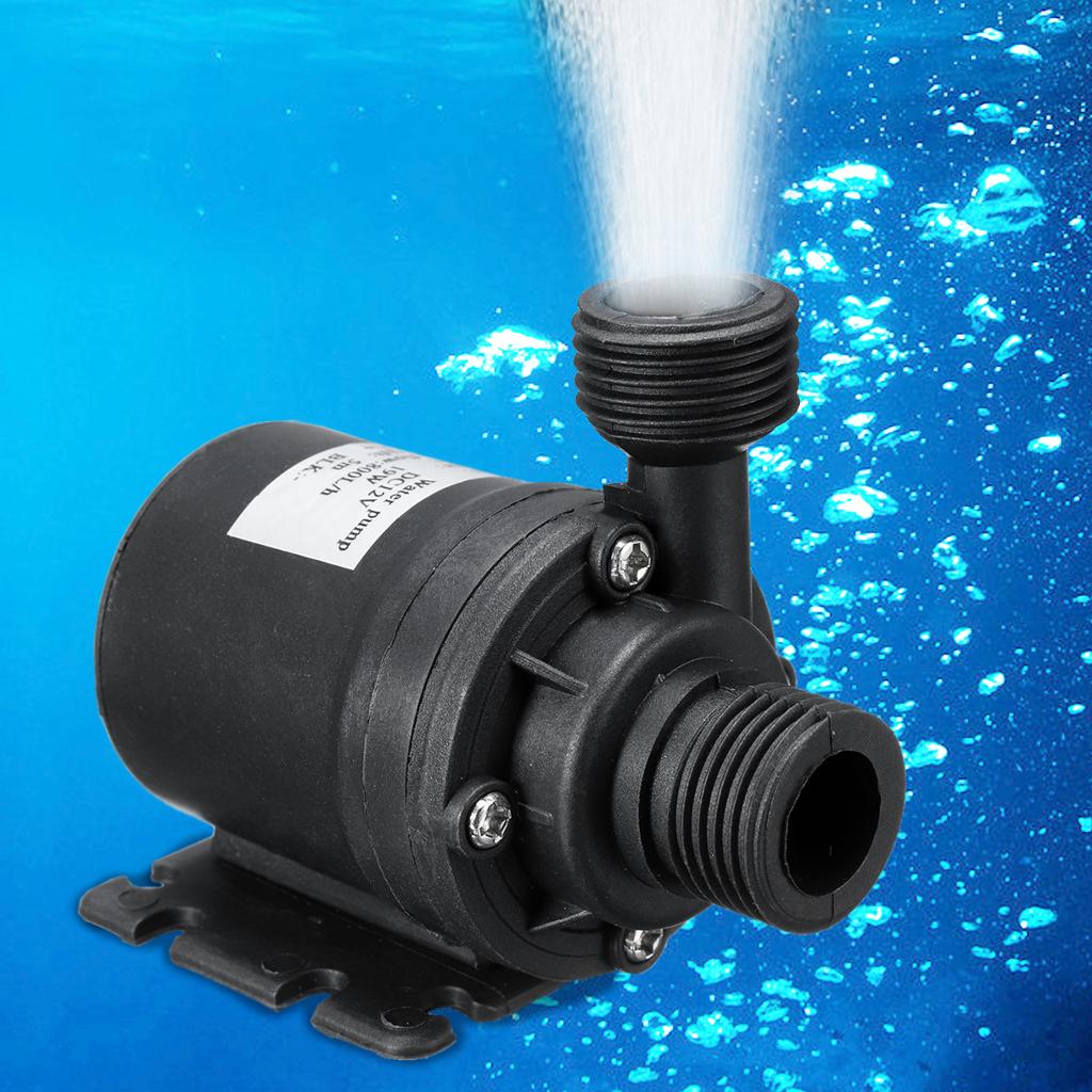 2pcs Ultra Quiet Mini Submersible Water Pumps DC12V Brushless Motor 800L/H
