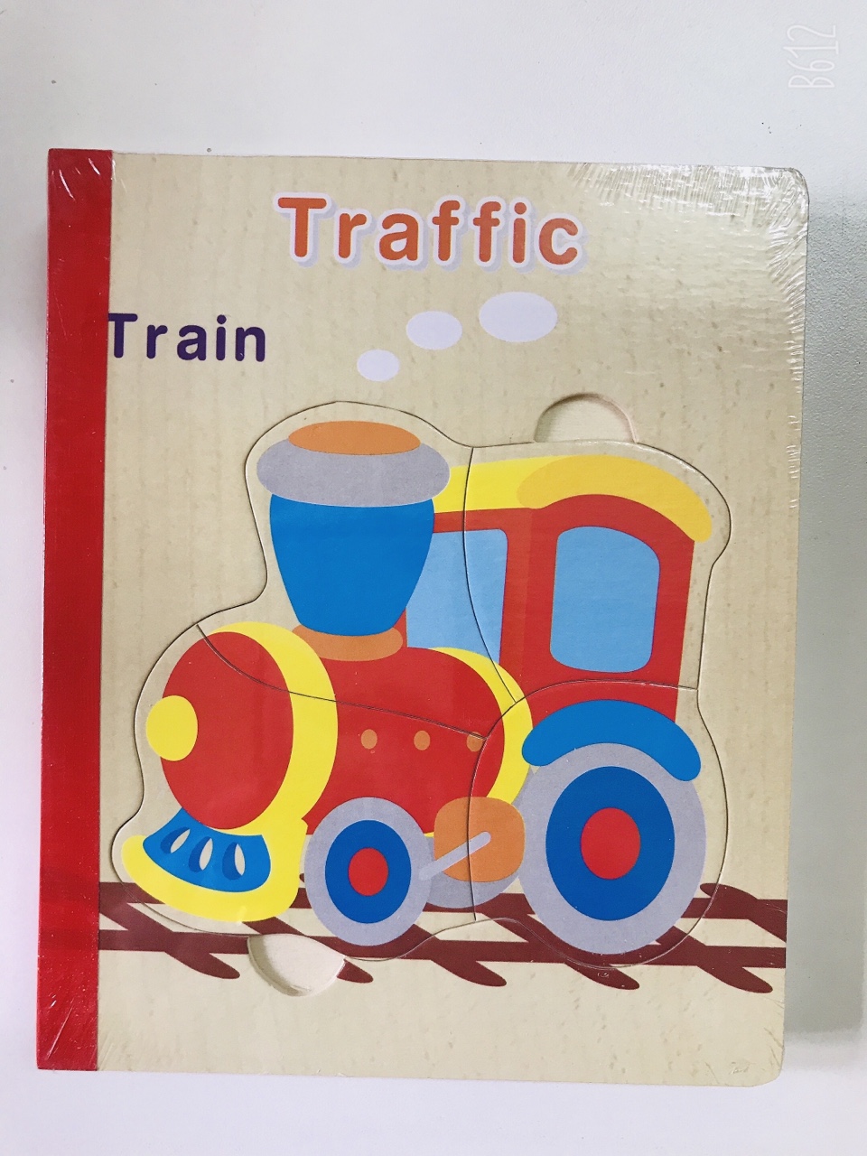 Sách gỗ ghép hình - Combo 2 cuốn sách gỗ ghép hình cho bé 1 tuổi Gnu08