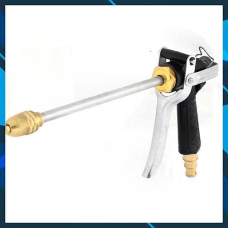 Bộ dây vòi xịt nước rửa xe, tưới cây , tăng áp 3 lần, loại 7m, 10m 206318 đầu đồng, cút,nối đen+ khăn phượt