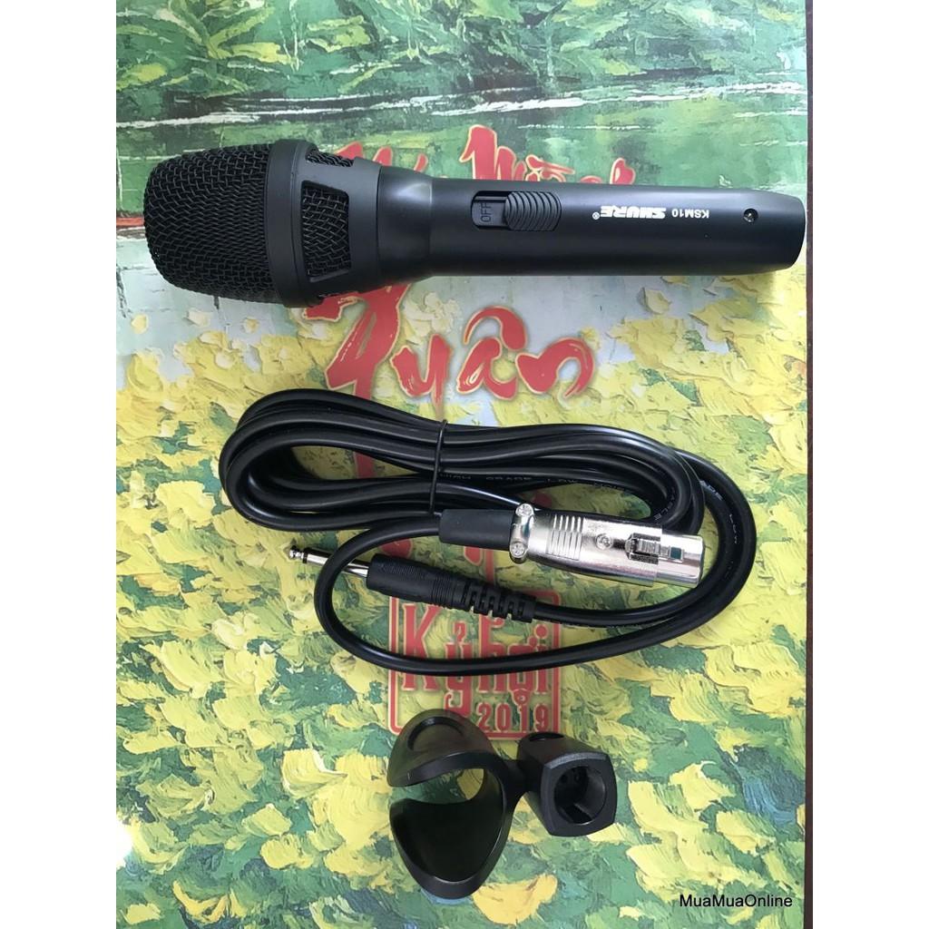 Micro Karaoke SHURE KSM10 Có Dây Tặng Kèm Bao Da Cao Cấp