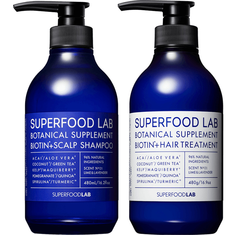 DẦU XẢ VÀ CHĂM SÓC DA ĐẦU DÀNH CHO TÓC DẦU SUPER FOOD LAB BOTANICAL SUPPLEMENT BIOTIN+SCALP TREATMENT 480ml