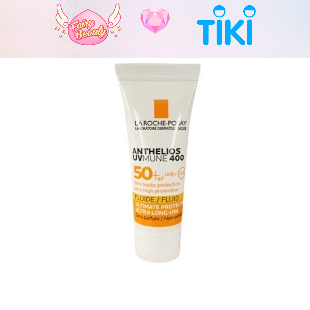 [LA ROCHE-POSAY] Sữa Chống Nắng Ngăn Ngừa Tia UV Dài &amp; Bảo Vệ Làn Da Tối Ưu Anthelios UV Mune 400 SPF 50+ 50/3ml