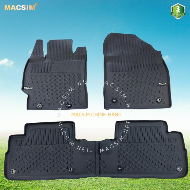 Thảm lót sàn ô tô nhựa TPE Silicon Toyota Corolla 2007- 2012 Nhãn hiệu Macsim