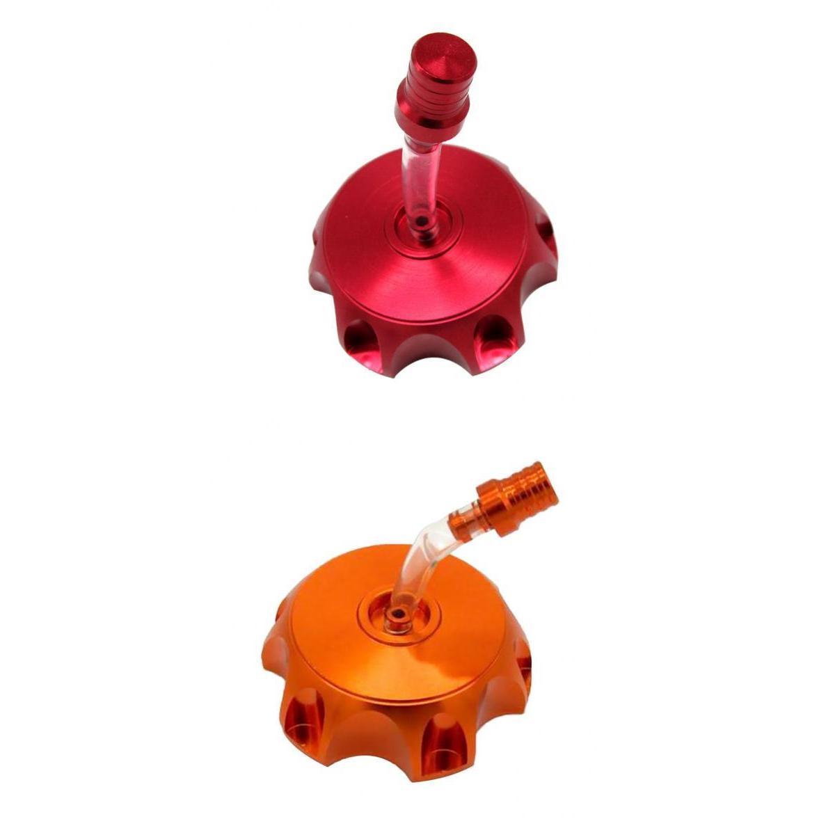 CNC Gas Fuel   Breather Vent Dirt  for 110 125 140cc Red/Orange