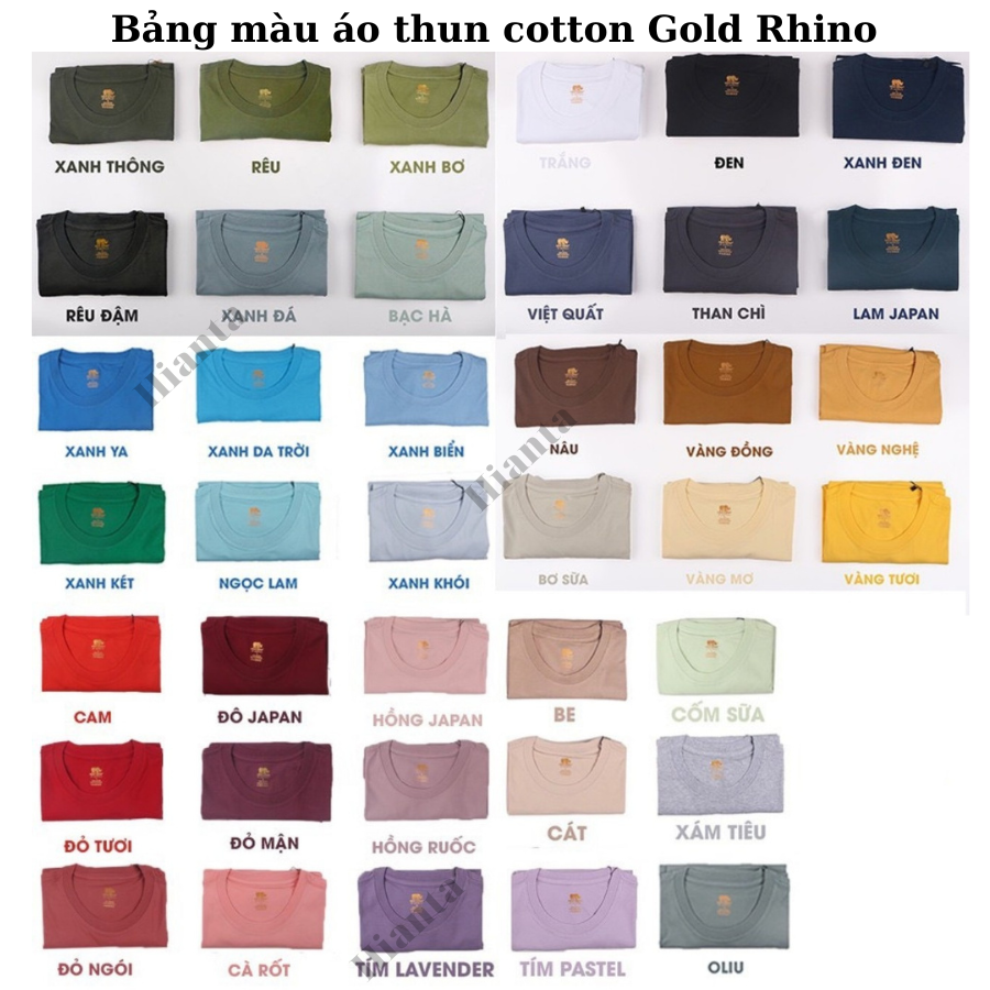 Áo Thun Nam Gold Rhino Trơn Cổ Tròn, Áo Phông Nam Basic 100 Cotton Cao Cấp Hàng Hiệu Đẹp Thoáng Mát Tay Ngắn Màu Đỏ Tươi