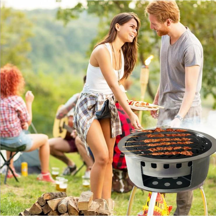 Bếp củi dã ngoại 4 trong 1 phục vụ nhu cầu đa dụng cho mỗi chuyến đi