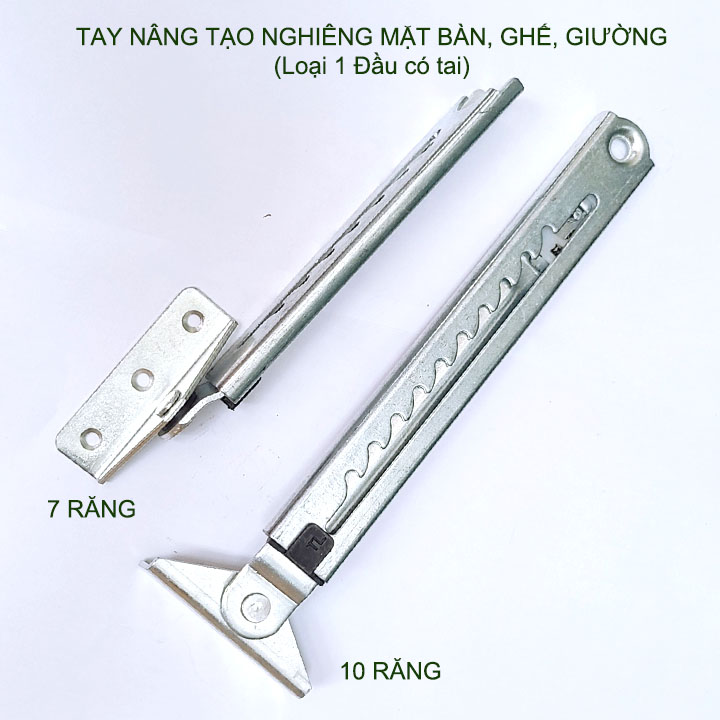 01 Thanh nâng, tạo độ nghiêng mặt bàn, ghế, giường làm bằng thép mạ chống gỉ