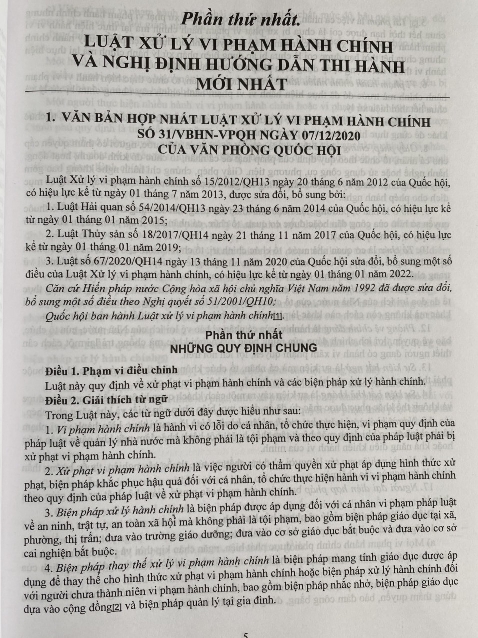 Hướng Dẫn Thi Hành Luật Xử Lý Vi Phạm Hành Chính và Các Quy Định Xử Phạt Vi Phạm Hành Chính Mới Nhất