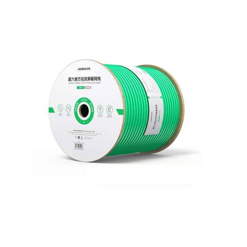 Ugreen 90516 Cáp mạng dài 100m CAT 6A S/FTP tốc độ 10Gpbs 500mhz Màu xanh  NW255 Hàng chính hãng