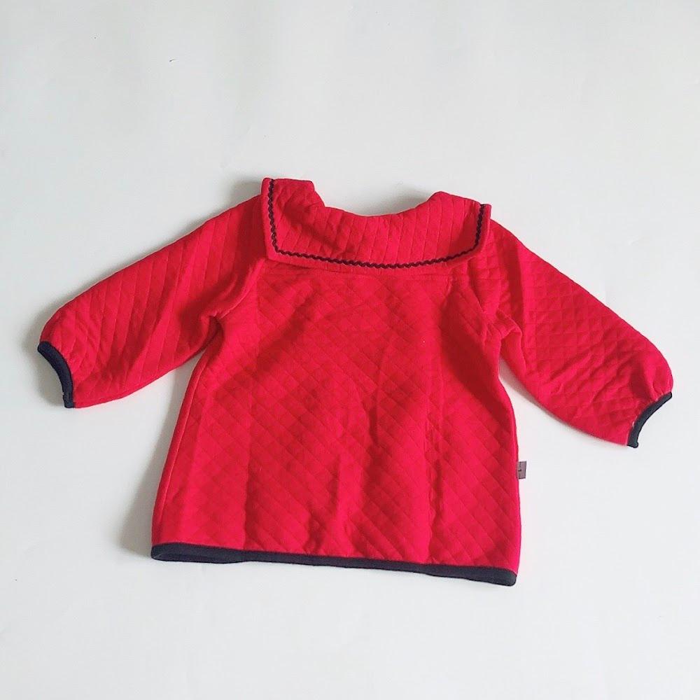 Áo khoác bé gái Đỏ trơn chần bông - AICDBGPBD1Z3 - AIN Closet