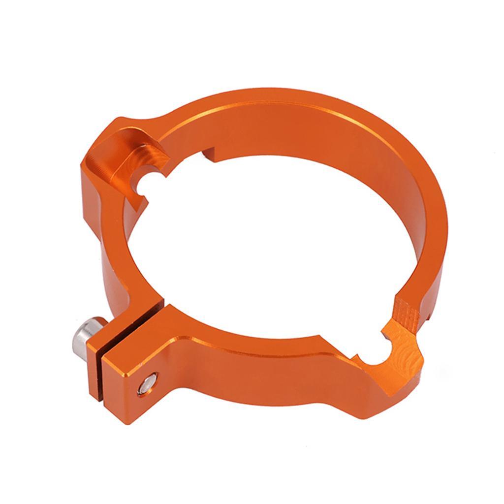 Heavy Duty Stainless Steel Motorcycle Silencer Exhaust Clamp Clip, 72mm, Orange