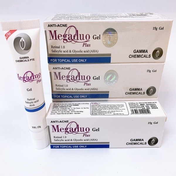 Megaduo Gel 15g - Giảm Mụn Trứng Cá, Ngừa Thâm, Mờ Sẹo, Dưỡng Da - Gam ma