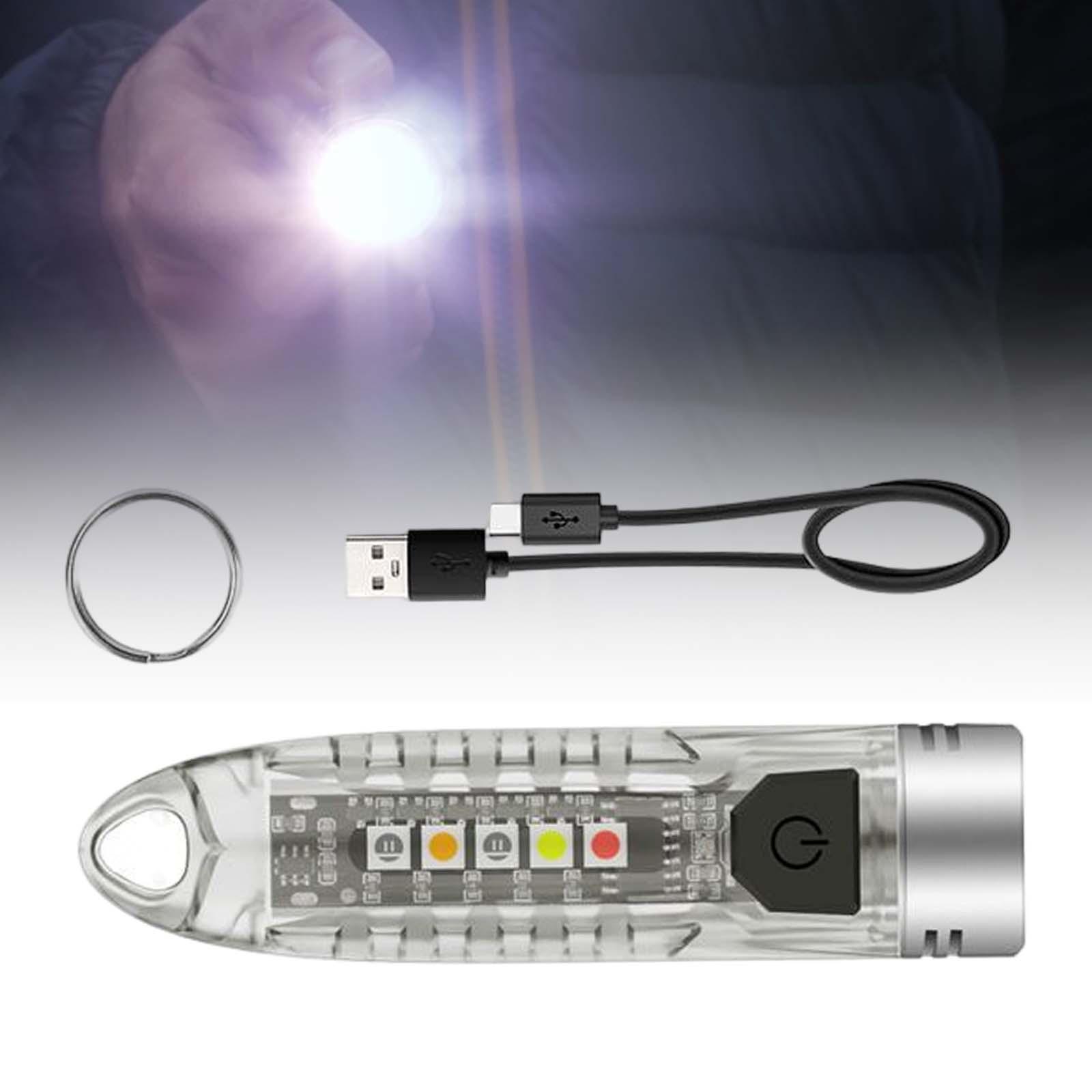 LED Light Waterproof with Key Chain and 12 Modes for Backpacking
