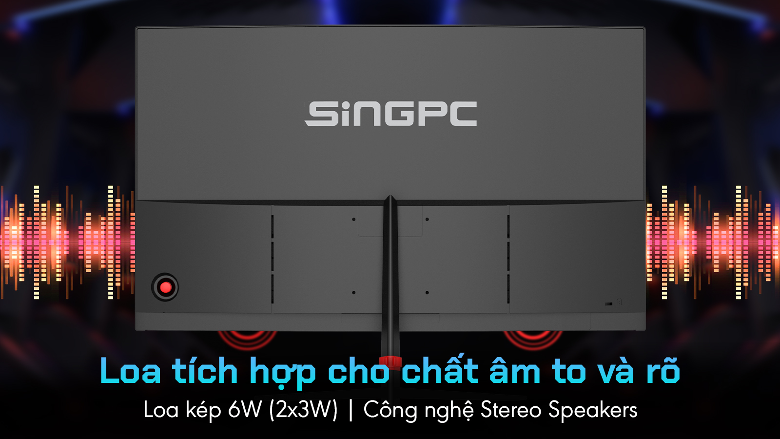 Màn hình gaming SingPC K27CF165-VAG - hàng chính hãng bảo hành 24 tháng 