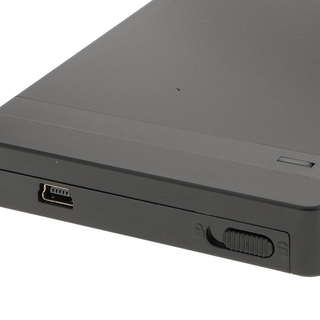Mini USB2.0 High-speed 480Mbps SATA 2.5'' SSD HDD Hard Drive Enclosure Laptop Disk Case Black