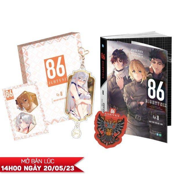 86-EIGHTY SIX - Ep.8 - Bản Giới Hạn - Tặng Kèm Quốc Huy Nam Châm Liên Bang Giad + Set Bookmark Nam Châm “Thuyền Lớn Ra Khơi” + Móc Khóa Bikini Acrylic “Hai Mảnh” Trong