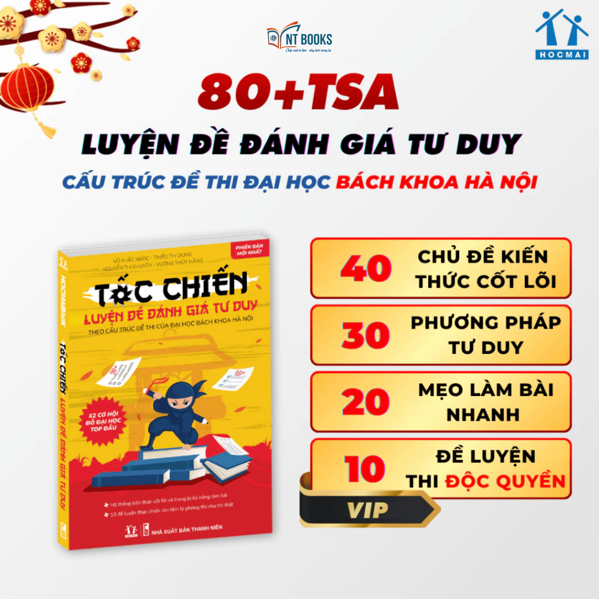 Sách Tốc Chiến Luyện Đề Đánh Giá Tư Duy (Theo cấu trúc đề thi của Đại học Bách Khoa Hà Nội) - BẢN QUYỀN