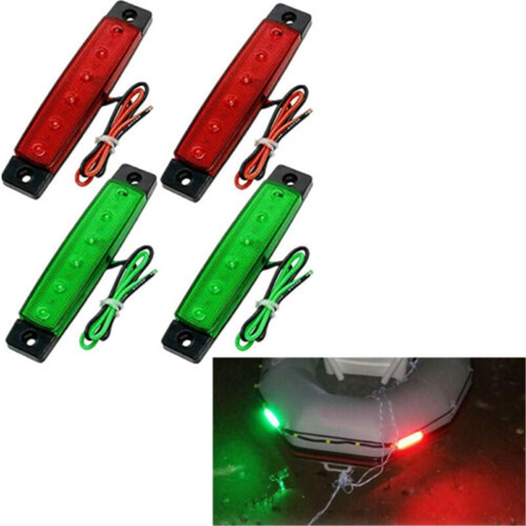 LED Signal Nav Navigation Light Strip Port Starboard Marine Boat Red Green Light