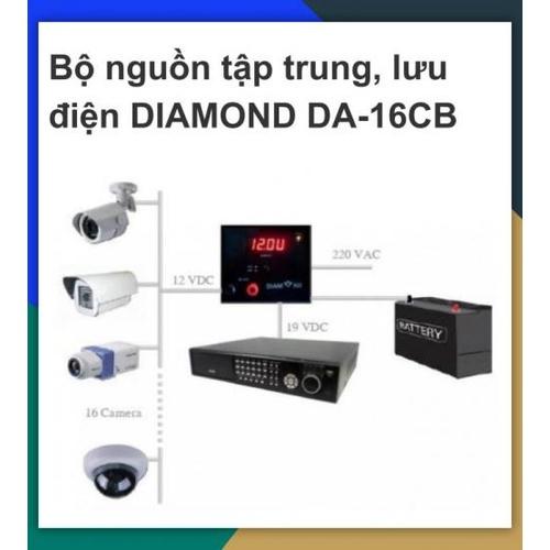 Bộ nguồn tập trung, lưu điện DIAMOND DA-16CB(có thể dùng trên 16 camera)