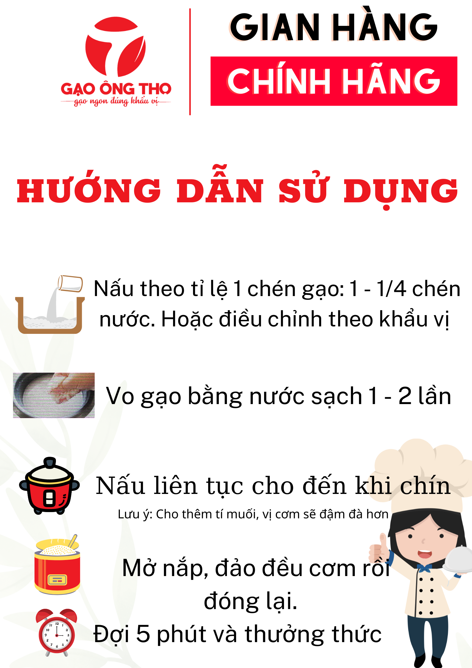 Gạo Ông Thọ - Én Xuân túi 1 kg