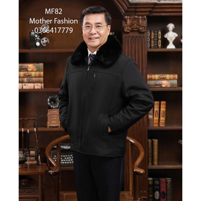Áo phao lót lông nam trung niên, Áo khoác cho bố 82