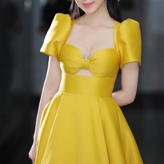 Đầm xoè công chúa khoét ngực Siêu Xinh - Size M/L đến 57kg -MS97Y MMR