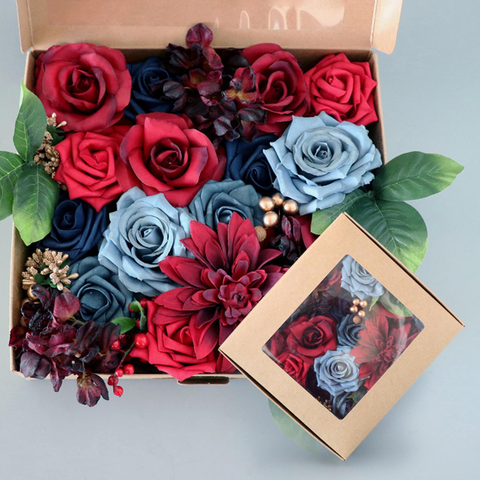 1 Box Artificial Flowers Combo DIY Crafts for Centerpieces Bouquets Party
