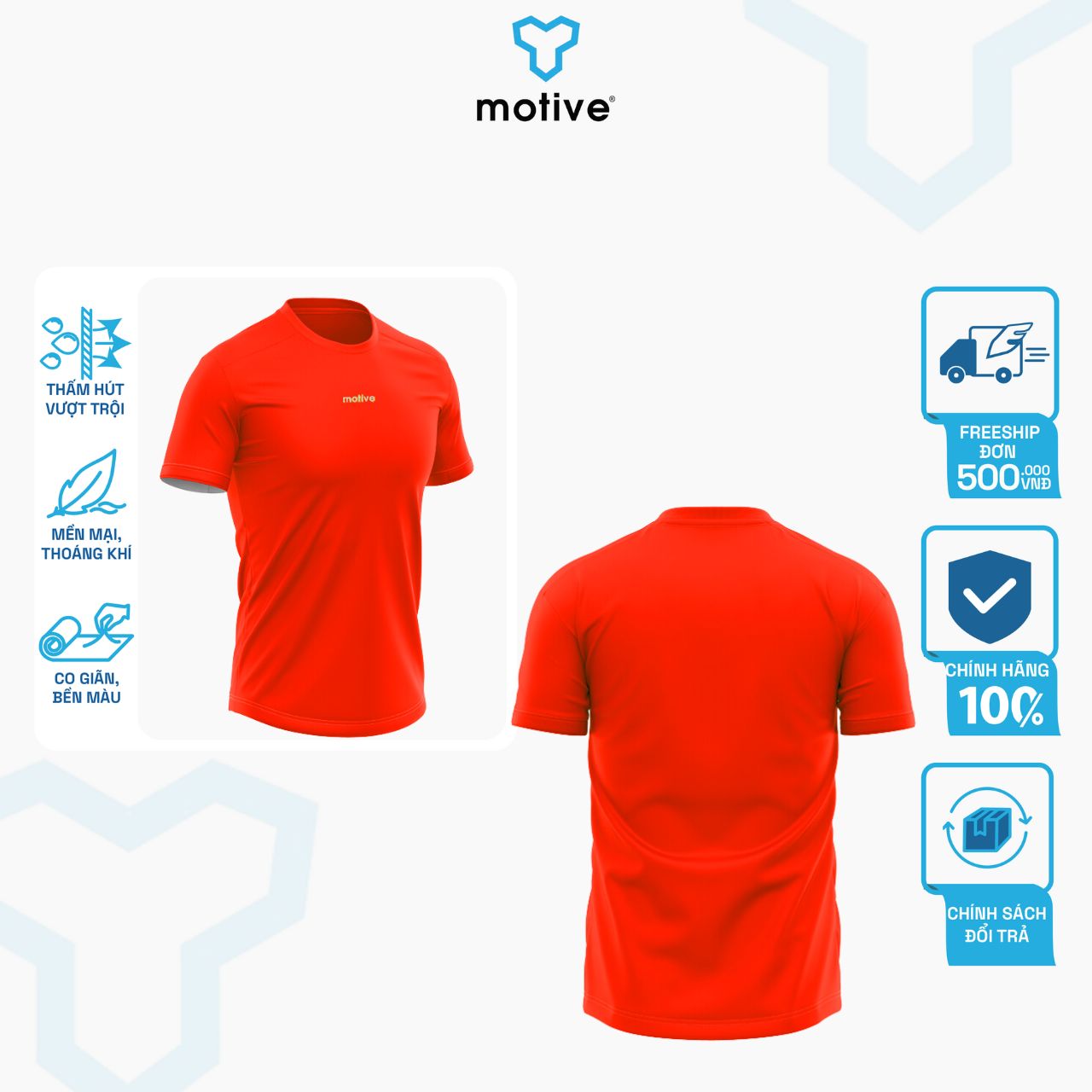 Áo Thun Thể Thao Chạy Bộ Nữ MOTIVE WM Basic Color T-Shirt - Màu Đỏ