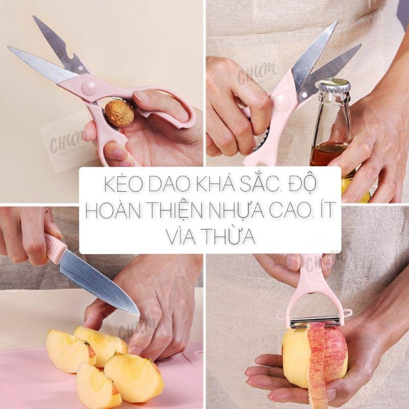 bộ dao thớt mini chế biến đồ ăn dặm cho bé