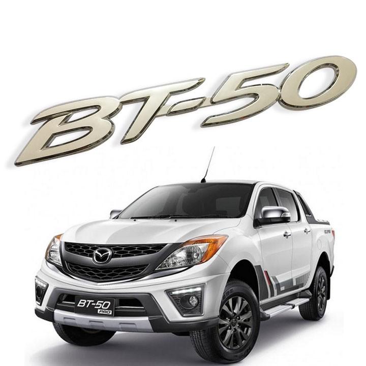 Tem Logo Chữ Nổi BT50 Dán Trang Trí Đuôi Xe Mazda BT50