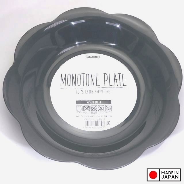 Tô nhựa Nakaya Monotone Plate size Ø278mm (Giao màu ngẫu nhiên) - Hàng nội địa Nhật Bản nhập khẩu chính hãng