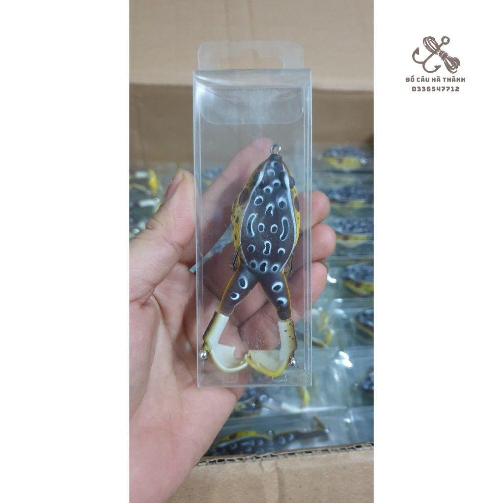 Mồi câu lure nhái hơi, nhái nhảy xoay 360 độ