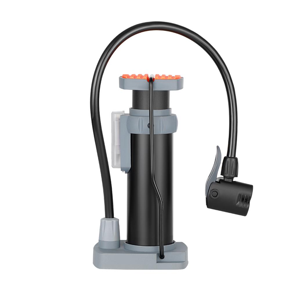 Bike Pump 120PSI High Pressure Air Pump MTB Road Bike Tire Inflator with Pressure Gauge Fits Presta & Schrader Valves