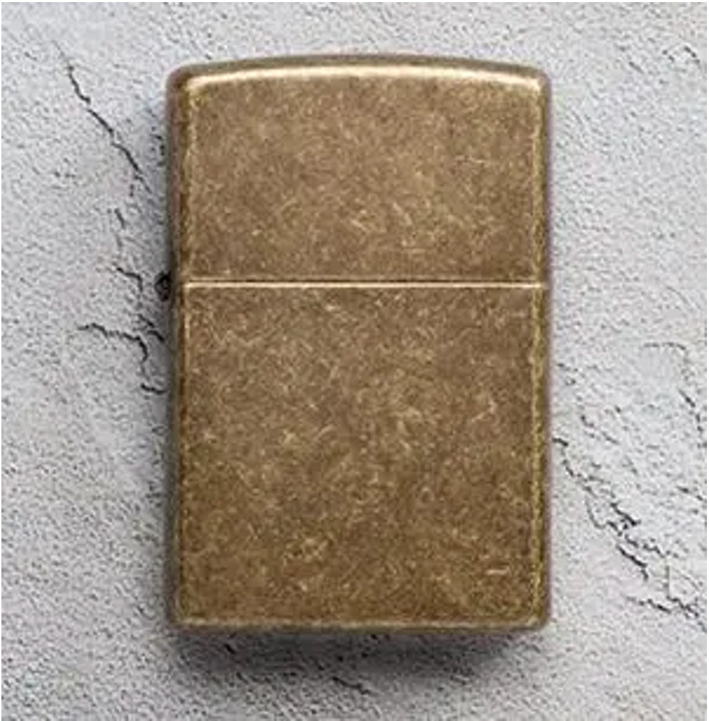 Bật lửa Zippo 201FB Antique Brass - Chính hãng 100%