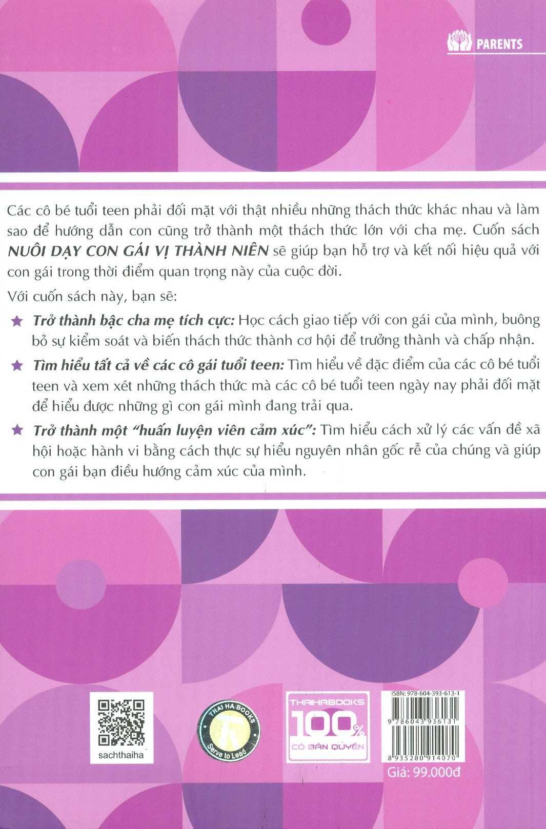 NUÔI DẠY CON GÁI VỊ THÀNH NIÊN - Marissa Garcia Soria –Thanh Mai dịch - Thái Hà - NXB Lao Động
