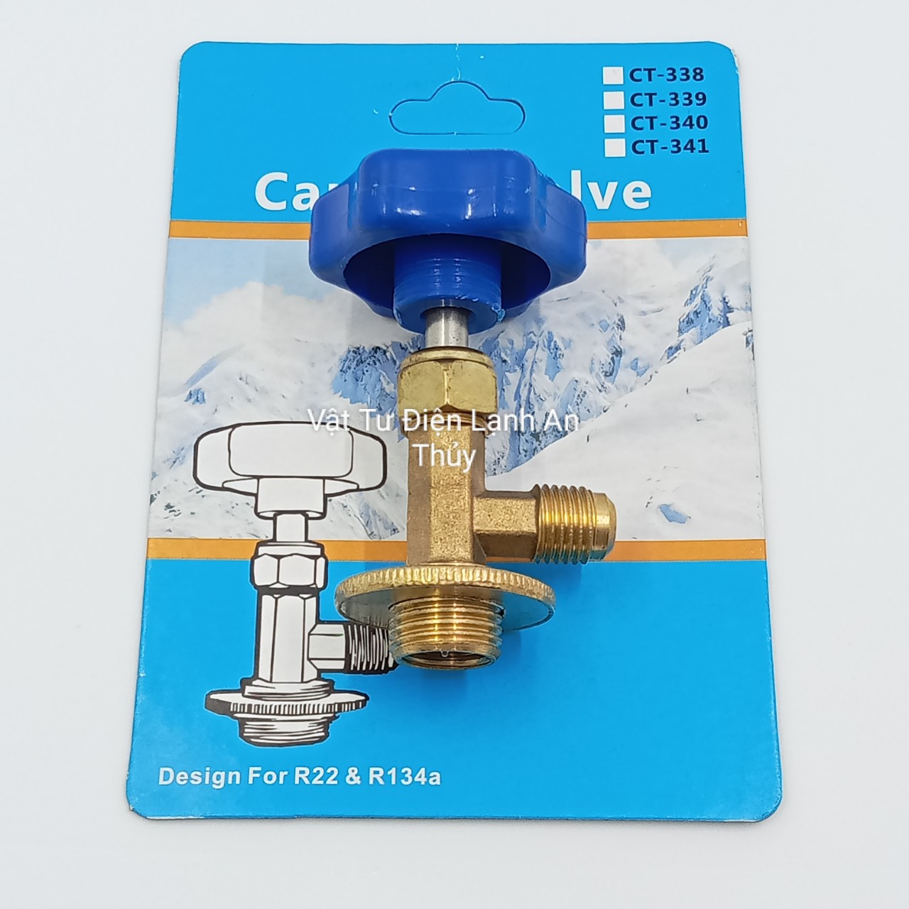 Van mở khóa gas lon R600 - Đầu mở gas lon R600 - Van gas lon R134 - Van mở nắp gas lon R600 - Dụng cụ mở gas lon