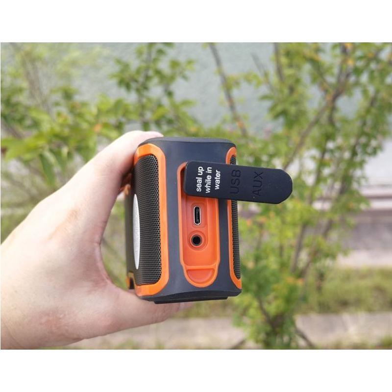 Aomais 20W Loa Bluetooth không dây IPX7 Trò chơi không thấm hơi ngoài trời ba loa loa siêu loa Color: Black black border