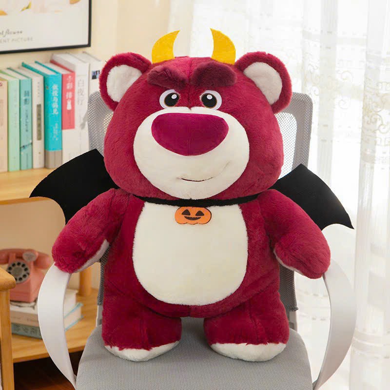 Gấu Bông Lotso cosplay batman, Gấu dâu mặc đồ halloween hàng quảng châu