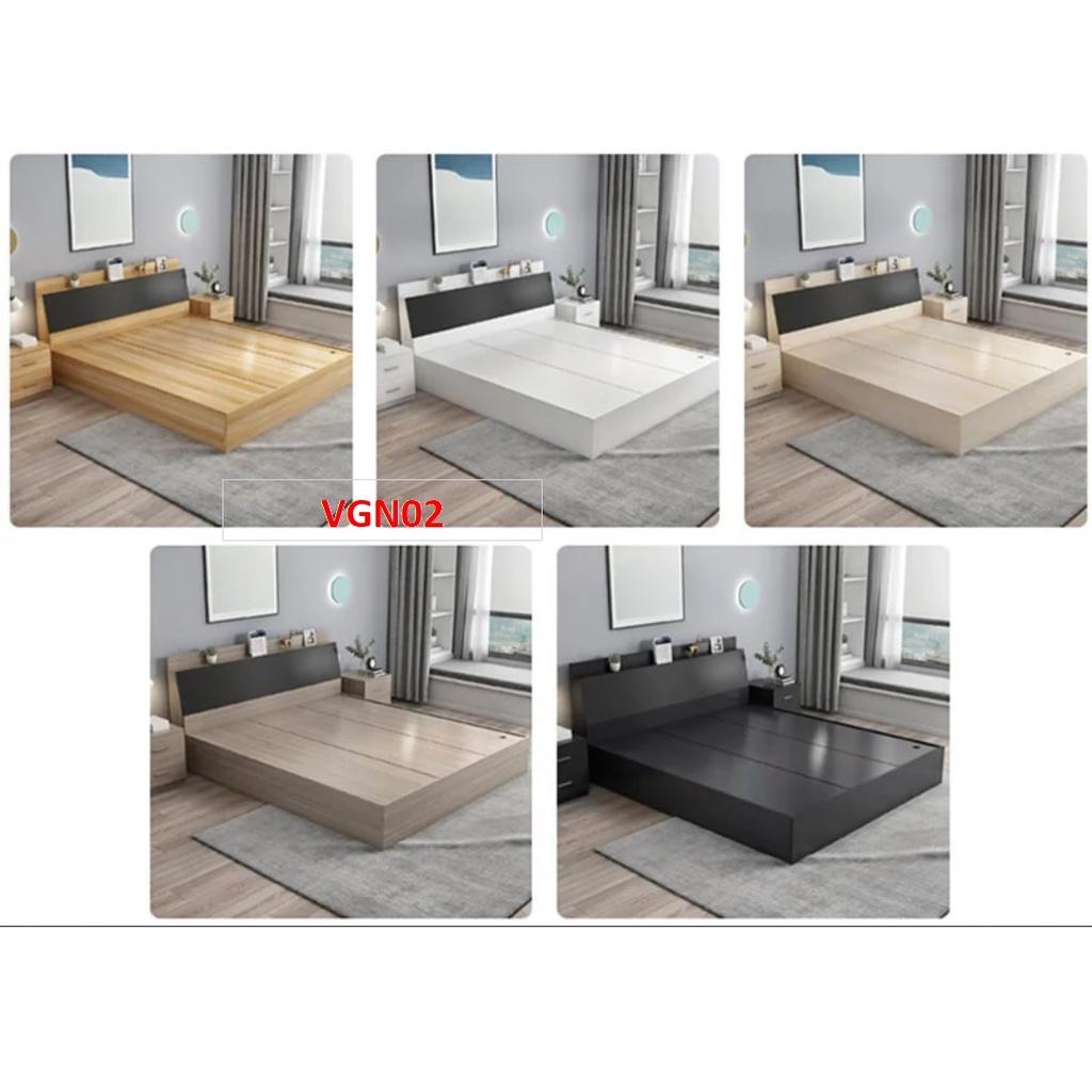 Giường ngủ gỗ MDF - kiểu dáng đơn giản hiện đại VGN02