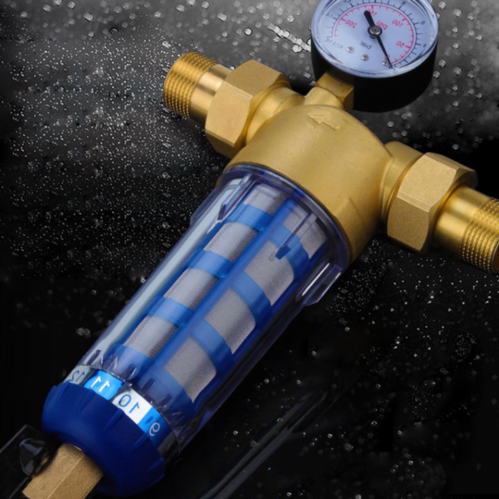 Household Mesh Down Water Filter System Sediment Water Filter 1/2inch