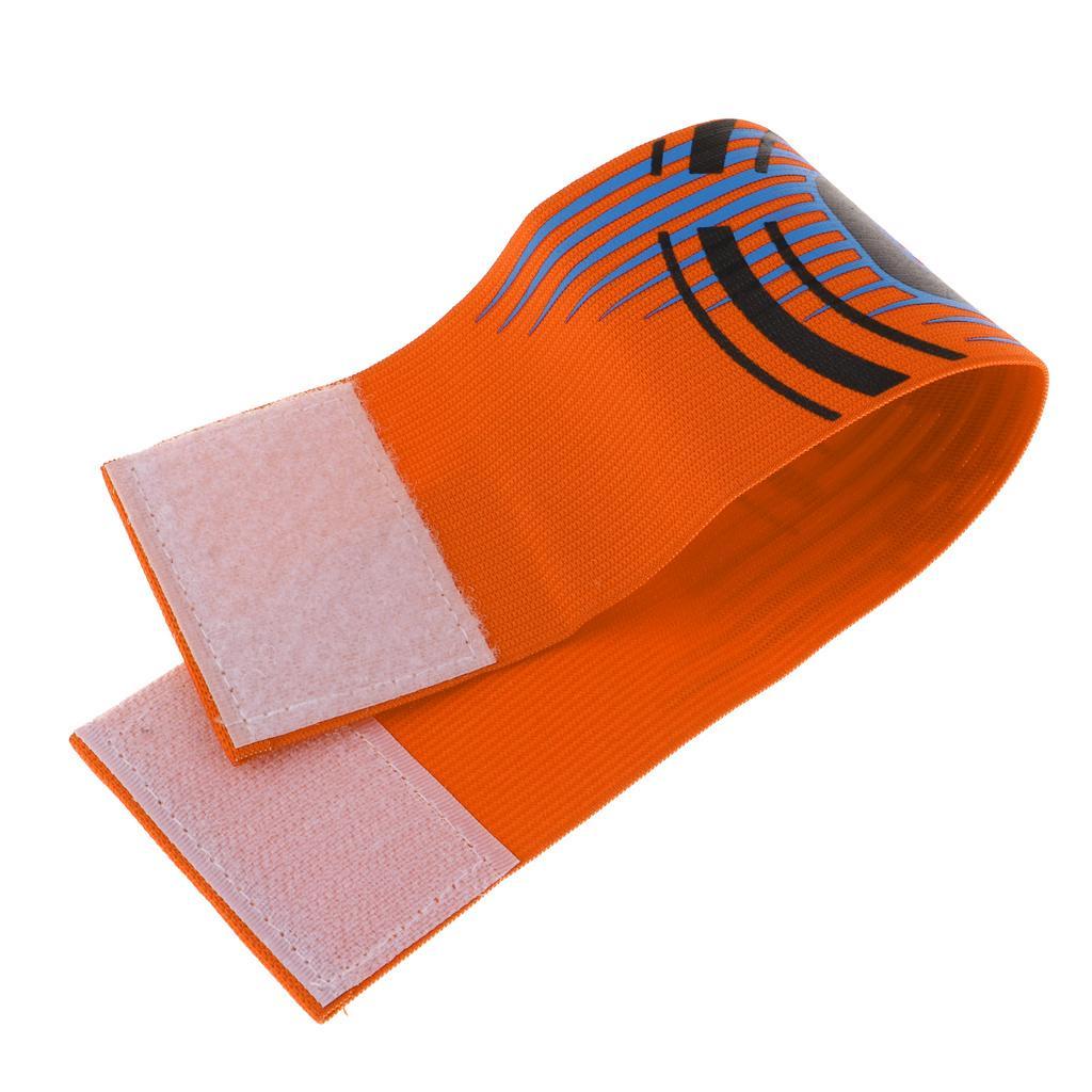 3-5pack Captain Armband Football Soccer Sports Adjustable Arm Bands Orange